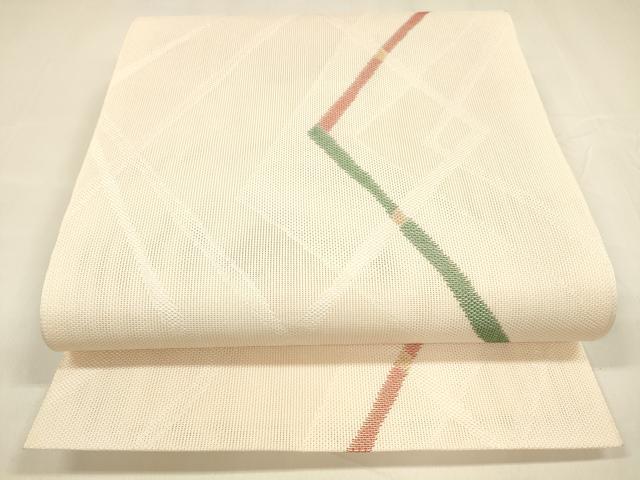 乐天商城 - 平和屋着物＊夏物　八寸名古屋帯　抽象文様　金糸　DABA0269cm