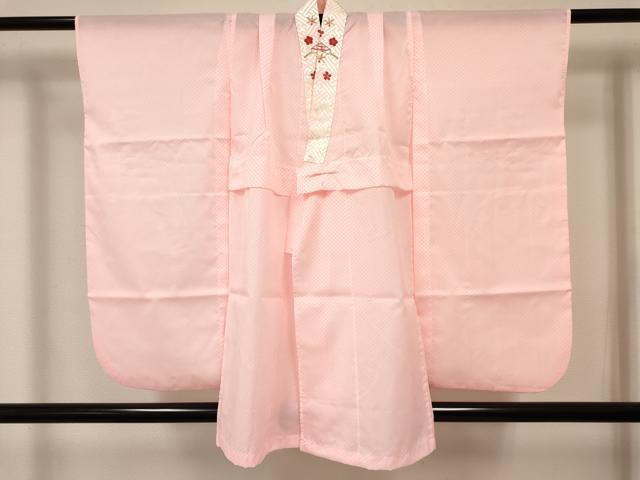 Kimono （For Girls） - 平和屋着物[]女の子　子供　長襦袢　単衣　鹿の子文様　半衿刺繍　洗える着物　DABC5009ma