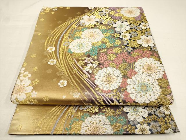 ■■■　サイズ　■■■ 長さ 460cm 幅 31cm程 ■■■　商品詳細　■■■ 【正絹】 状態は接写画像のように 裏地に縫い目跡がございますが その他表地は特に目立ったシミ汚れなどもなく大変良い状態です。 大変上質な逸品になります。 お...