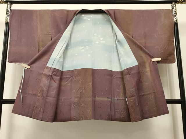 平和屋着物＃道行コート　霞文　暈し染め　ロング丈　正絹　逸品　未使用　CAAR9172id