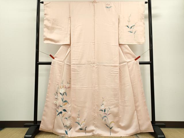 Kimono - 平和屋着物■訪問着　友禅　枝花文　正絹　逸品　CABF3188ze