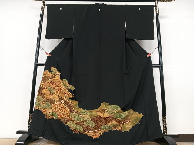 Rakuten - 平和屋着物■豪華駒刺繍 風景文 正絹 逸品 CABG6681xe