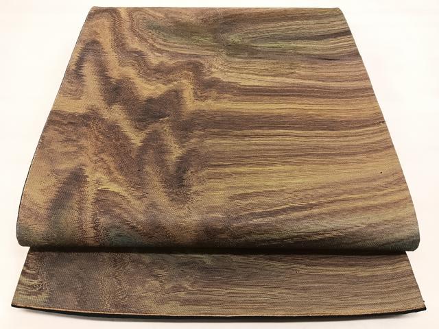 平和屋着物◎六通柄袋帯 霞文 正絹 逸品 BAAX0036qw