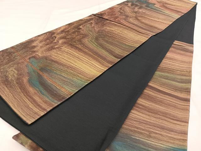 平和屋の平和屋着物◎六通柄袋帯 霞文 正絹 逸品 BAAX0036qw｜アングル3
