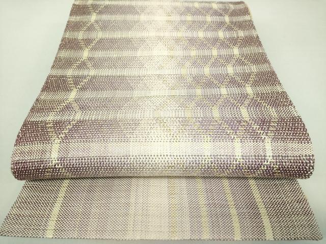 平和屋着物●ひなや工房 くむ・あむ・おる 伊豆蔵明彦 組織 太鼓柄袋帯 菱間道 金糸 正絹 逸品 DAAQ3010ps