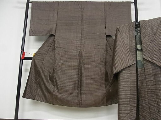 平和屋着物■男性 本場大島紬 アンサンブル 格子 正絹 逸品 AAAE2875Bwt 平和屋着物■男性 本場大島紬 アンサンブル 格子 正絹 逸品 AAAE2875Bwt
