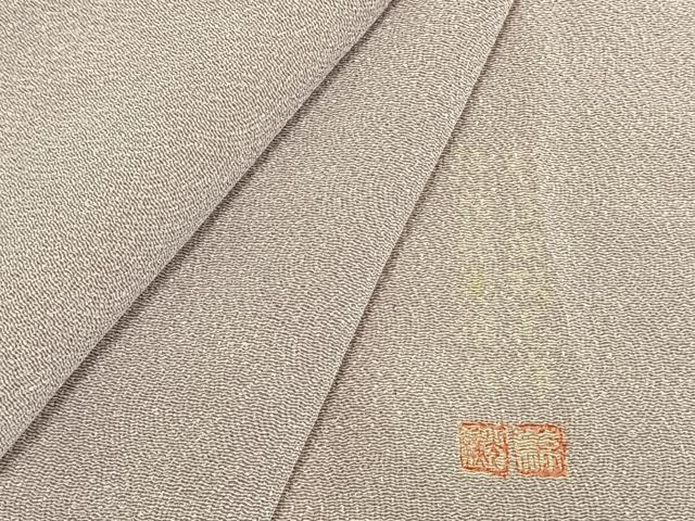 平和屋着物▽伝統工芸師 服部光擴 江戸小紋 単衣 鮫小紋柄 正絹 逸品 AABA7628fy