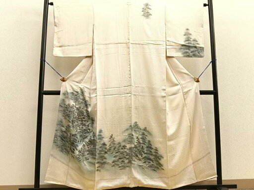 平和屋着物■訪問着 手描き 風景文 暈し染め 正絹 逸品 BAAS5151xa 平和屋着物■訪問着 手描き 風景文 暈し染め 正絹 逸品 BAAS5151xa