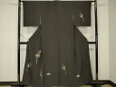 平和屋着物■付下げ 駒刺繍 笹文 金糸 正絹 逸品 DAAQ6579op