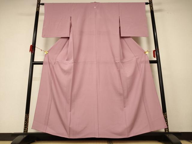 平和屋着物＊夏物　色無地　絽　鴇浅葱色　正絹　逸品　AABE2613jd