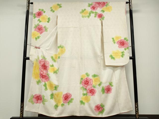 平和屋着物●豪華振袖　総絞り　舞花文　正絹　逸品　CABD7342ut