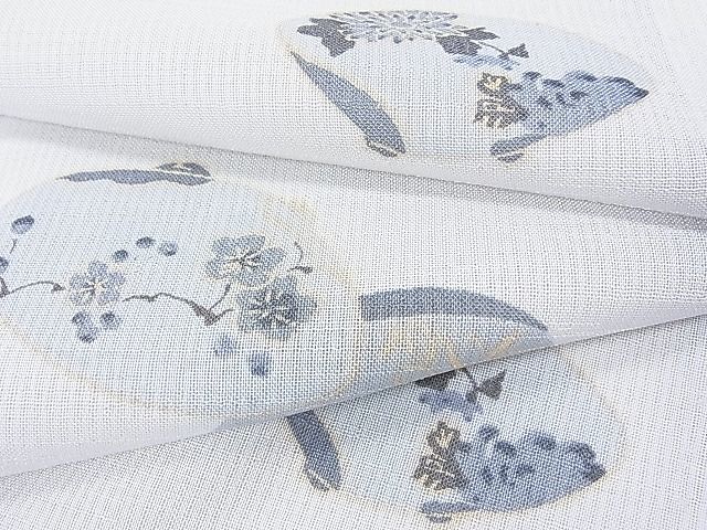 平和屋着物■夏物 小紋 貝合わせ花文 洗える着物 DAAC6954fe