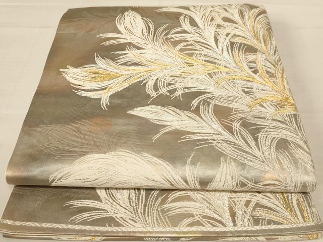 Rakuten - 平和屋着物◎六通柄袋帯　古都四季　錦引箔　正絹　逸品　AABB1656dt