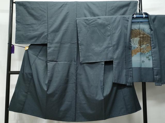 平和屋着物■男性　紬　アンサンブル　100亀甲　正絹　逸品　CAAZ4499fb