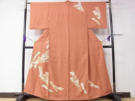平和屋着物■訪問着 扇吉祥花文 金彩 逸品 CAAD3200ng 平和屋着物■訪問着 扇吉祥花文 金彩 逸品 CAAD3200ng