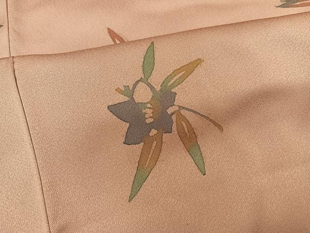 Rakuten - 平和屋着物■上質な小紋 草花文 ろうけつ染め 正絹 逸品 BAAX4959mz