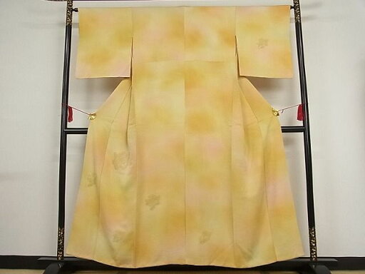 平和屋着物■訪問着 刺繍 御所車花文 暈し染め 正絹 逸品 AAAC0885Abr 平和屋着物■訪問着 刺繍 御所車花文 暈し染め 正絹 逸品 AAAC0885Abr