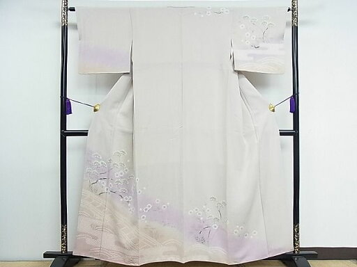 平和屋着物■訪問着 絞り 手描き 渡橋松竹梅 逸品 CAAC8385nb 平和屋着物■訪問着 絞り 手描き 渡橋松竹梅 逸品 CAAC8385nb