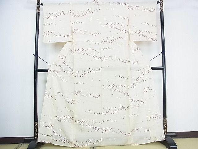 平和屋着物■夏物 小紋 絽 南天文 手描き 逸品 DAAC1514wb