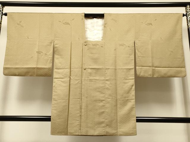 Coat - 平和屋着物∞道行コート　舞花地紋　飴色　金糸　正絹　逸品　CAAR9155id