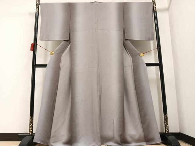 平和屋着物●上質な小紋　草花地紋　暈し染め　正絹　逸品　AABB4368ph