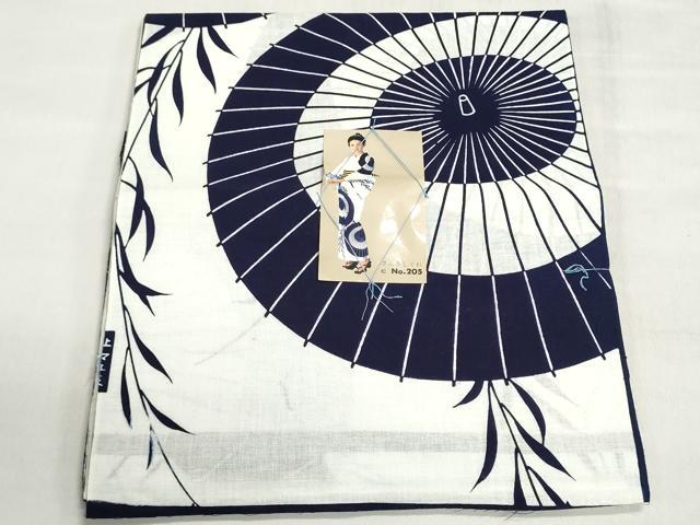 ■■■　サイズ　■■■ 長さ　　着尺分あり 幅　　　約35.5cm ■■■　商品詳細　■■■ 【綿・未使用】 状態は接写画像のように表地所々・裏面所々に薄い汚れがございます。 大変上質な逸品になります。 お安く出品致しますので、是非この機会にいかがでしょうか？ ■■■　注意事項　■■■ ■モニター発色の具合により色合いが異なる場合がございます。 ■寸法は多少の誤差が生じる場合がございますのでご了承ください。 ■縫込みの長さが左右非対称の場合は短い部分を記載しております。 左右非対称であってもご返品・お値引き等の保証は出来かねますので、ご了承の上ご購入をお願い致します。 ■シミ等のチェックには注意を払っておりますが、見落としがある場合もございますし、個人の見解も様々ですので神経質な方のご購入はお控えください。 ■箪笥に入っておりました着物や帯なので畳みシワや匂いがあるものもございます。 ■お休みは基本的に土日祝となりますが、その他臨時でお休みする場合がございますのでご了承ください。 ■商品の発送は平日のみの発送となります。 ■夜間と土曜、日曜日はお問い合わせの回答が遅れる場合がございます。 ■当店では、お直し、紋入れ、お手入れ等は承っておりません。 ■生地の状態（ヤケ、経年劣化等）によってはサイズ直しが出来ない場合がございます。 その点もどうかご了承のうえ、ご購入をお願いいたします。 ■弊社で取り扱う商品は一点ものにつき、時期や在庫状況に応じて金額が変更となる場合がございます。 ■検針は行っておりません。予めご了承いただきますようお願いいたします。 ■【洗える着物】と記載のある商品におきましては、商品お届け後に洗濯を行ってしまってからのご返品にはご対応しかねます。 念の為、専門店でのお手入れをお願いいたします。 ■写真に写っている物が全てになります。それ以外の付属品はございませんのでご了承ください。 ■状態に関する写真につきましては、掲載可能な写真枚数に限りがあるため、各箇所につき1枚参考画像を掲載しております。 ■着物のサイズ目安は下記を参考ください↓ ＜女性着物＞　お端折り次第で＋5cm　−1cmが着用可能サイズ 　例）身丈170cmの場合、身長160cm〜175cm ＜男性着物＞　身丈＋約25cm〜27cm程が適応身長 　例）身丈155cmの場合、身長180〜182cm