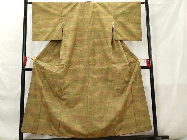 平和屋着物■上質な紬　霞文　正絹　逸品　AABA5982cs