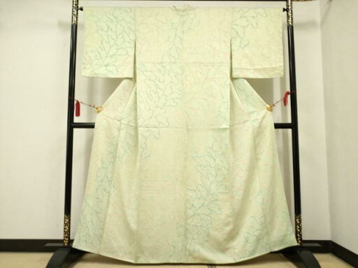 平和屋着物■上質な小紋 絞り 葉尽くし 正絹 逸品 AAAS8643ma 平和屋着物■上質な小紋 絞り 葉尽くし 正絹 逸品 AAAS8643ma