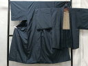 平和屋着物■男性 紬 アンサンブル 絣文様 正絹 逸品 CAAQ5203kb