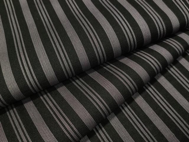 Coat - 平和屋着物▽道行コート　スリーシーズン　春夏秋　塵除け　紗　間道　黒地　正絹　逸品　CAAS8086vp