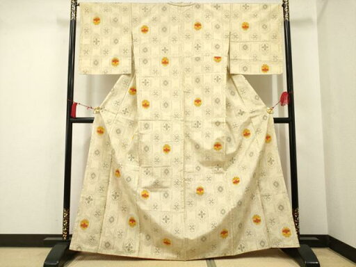 平和屋着物■上質な紬 亀甲花文 正絹 逸品 未使用 AAAQ7429ma 平和屋着物■上質な紬 亀甲花文 正絹 逸品 未使用 AAAQ7429ma