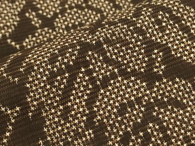 平和屋着物■本場大島紬 7マルキ 泥染め 亀甲蔦の葉文 正絹 逸品 CAAQ1816th