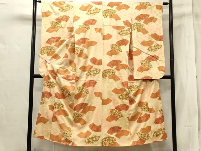 平和屋着物■豪華振袖 扇面花文 金彩 正絹 逸品 CAAQ1847th