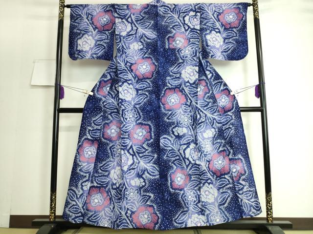 Rakuten - 平和屋着物∴極上　夏物　浴衣　有松鳴海絞り　草花文　綿　逸品　DZAA20144kh5