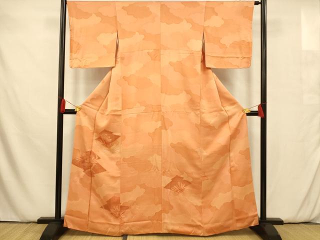 平和屋着物■豪華色留袖 松皮菱枝花文 正絹 逸品 AAAT4229fw