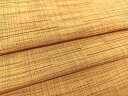 平和屋着物▽上質な紬 単衣 格子柄 正絹 逸品 BAAS8194yc