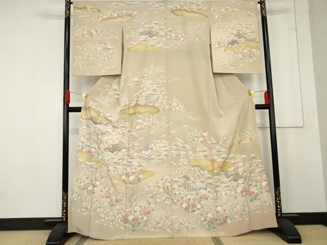 ■■■　サイズ　■■■ 身丈 164cm（肩から） 裄丈 66cm 袖丈 56.5cm　縫込み 3cm 袖幅 34.5cm 前幅 23.5cm 後幅 30.5cm 着物縫いこみ 内揚げ 4cm 裄 お袖側 約0cm　身頃側 約3cm ■■■...