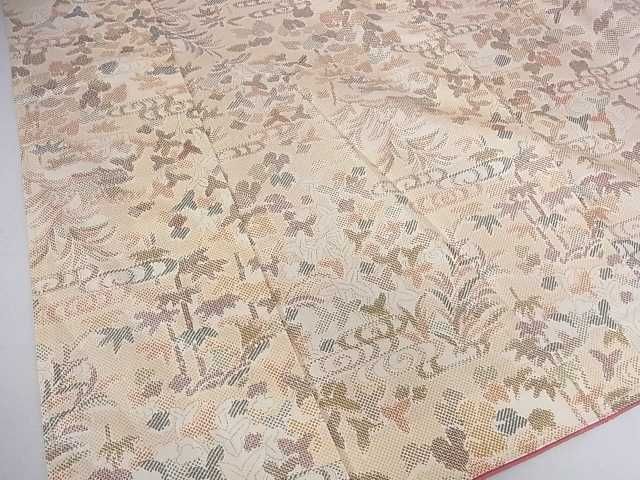 平和屋着物■本場染大島紬 流水枝葉文 逸品 DAAA4358ar