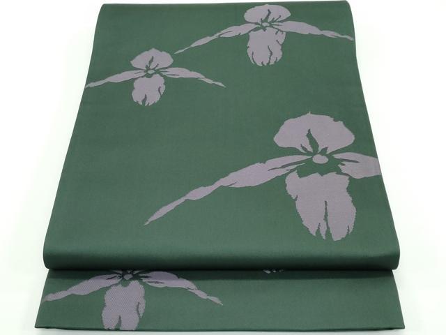 平和屋着物■極上　世界的人形師　辻村寿三郎　ジュサブロー　六通柄袋帯　舞花文　千歳色地　逸品　CZAA3885s5