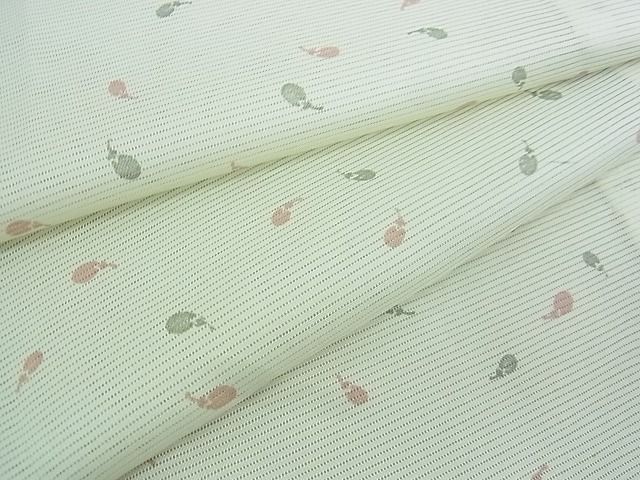 平和屋着物■夏物 小紋 絽 成り物 洗える着物 DAAG6270wb