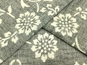 平和屋着物▽上質な紬 単衣 唐草花文 正絹 逸品 AAAU8511fy