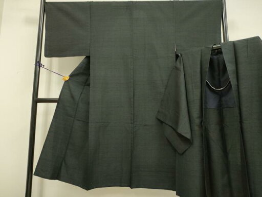 平和屋着物▽男性 紬 単衣 アンサンブル 黒地 正絹 逸品 DAAR5470du 平和屋着物▽男性 紬 単衣 アンサンブル 黒地 正絹 逸品 DAAR5470du