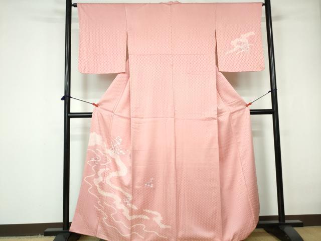 Rakuten - 平和屋着物■訪問着　絞り　刺繍　道長花籠文　正絹　逸品　DABD4097qa