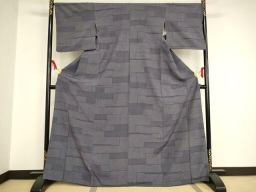 平和屋着物■お召 色紙重ね文 正絹 逸品 AAAQ3946ja 平和屋着物■お召 色紙重ね文 正絹 逸品 AAAQ3946ja