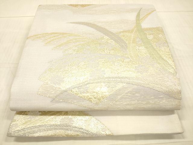 乐天商城 - 平和屋着物＊夏物　六通柄袋帯　京ころも　地紙草花文　金糸　DAAX8926cm