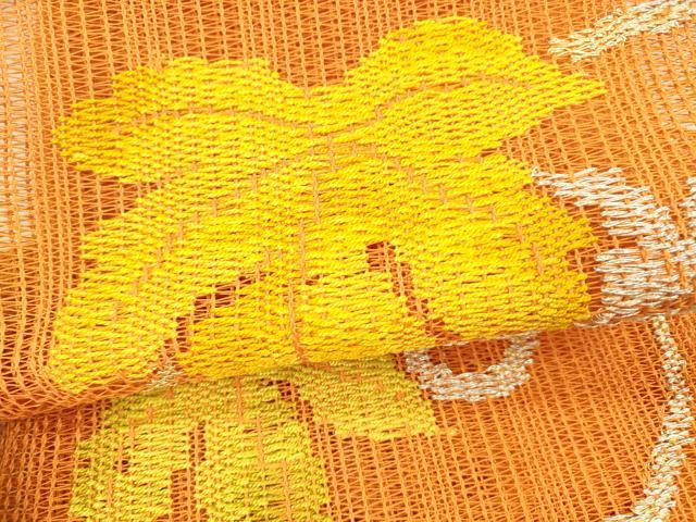 平和屋の平和屋着物＊夏物 八寸名古屋帯 蔦の葉文 銀糸 正絹 逸品 DAAX8940cm｜アングル3