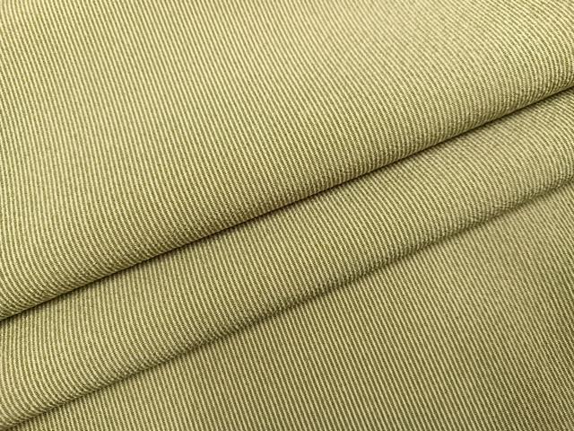 平和屋着物●江戸小紋 万筋 海松色×蒸栗色 正絹 逸品 AABB0430ph