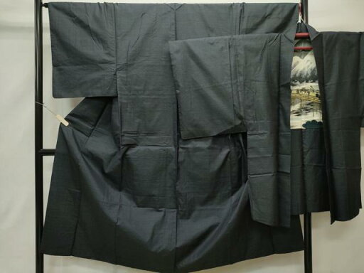 平和屋着物■男性 本場大島紬 アンサンブル 泥染め 亀甲柄 正絹 逸品 CAAP0706in 平和屋着物■男性 本場大島紬 アンサンブル 泥染め 亀甲柄 正絹 逸品 CAAP0706in