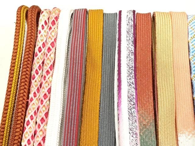 平和屋着物●和装小物　帯締め20本　高麗組　笹浪組　冠組　金銀糸　逸品　DAAP5104by