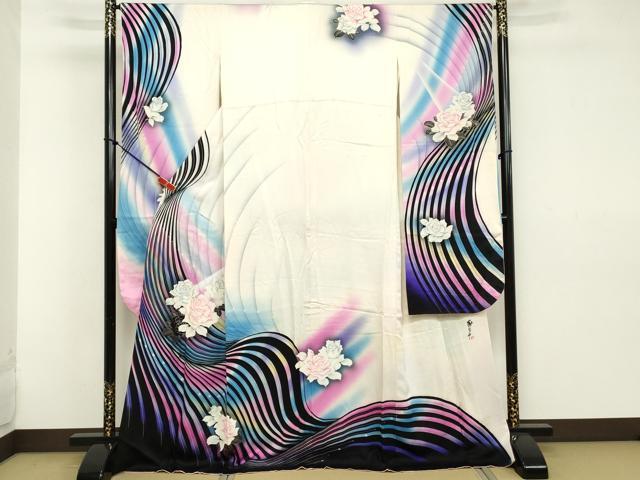 美品 振袖フルセット 秋山庄太郎 身丈158 正絹 furisode 作家物 振袖 フルセット 158cm 美品 振袖フルセット 秋山庄太郎 身丈158